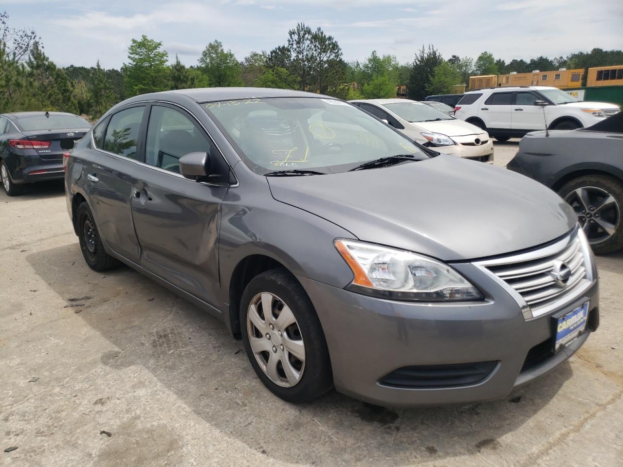 NISSAN SENTRA S 2015 with VIN 3N1AB7APXFL670382 - Photo from auction