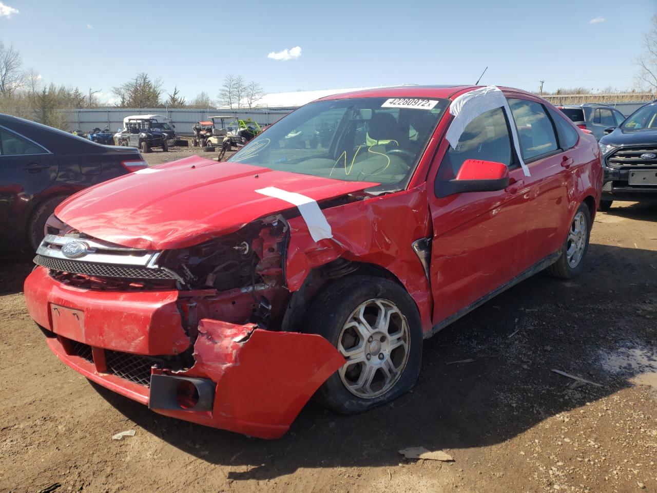 Photo 2 from auction – 2008 FORD FOCUS SE with VIN 1FAHP35N18W228740