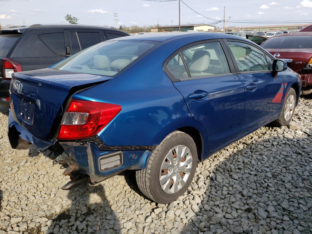 Photo 4 from auction – 2012 HONDA CIVIC LX with VIN 19XFB2F59CE333389