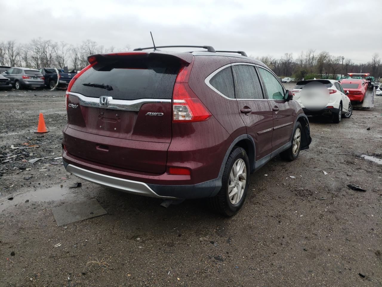 Photo 4 from auction – 2016 HONDA CR-V EXL with VIN 2HKRM4H72GH694627