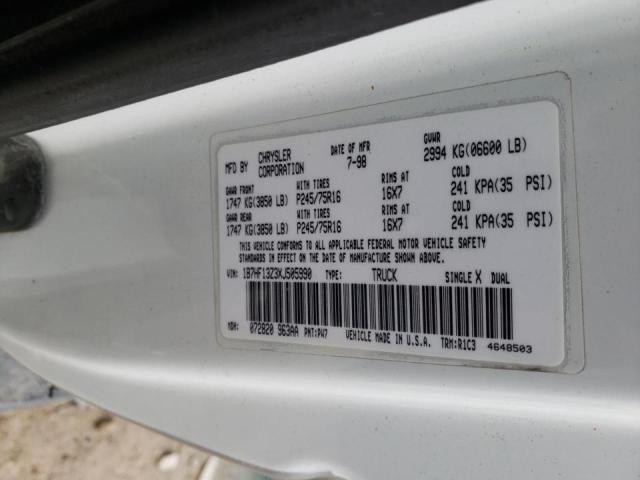 Photo 10 from auction – 1999 DODGE RAM 1500 with VIN 1B7HF13Z3XJ505990