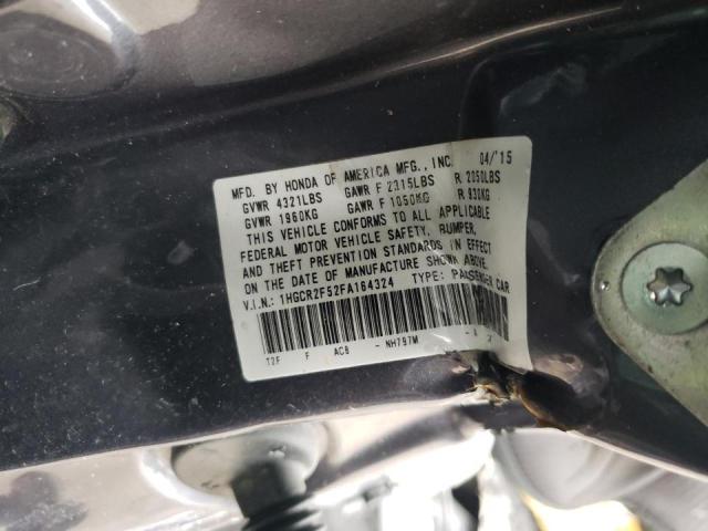 Photo 10 from auction – 2015 HONDA ACCORD SPO with VIN 1HGCR2F52FA164324
