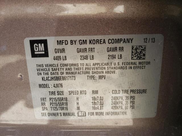 Photo 10 from auction – 2014 BUICK ENCORE PRE with VIN KL4CJHSB6EB617173
