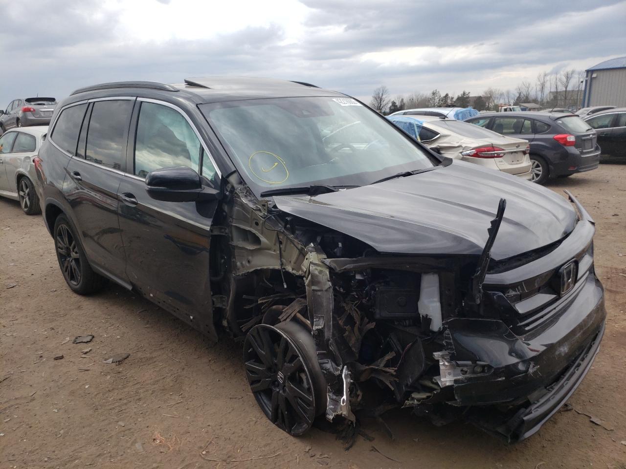 HONDA PILOT SE 2021 with VIN 5FNYF6H2XMB039745 - Photo from auction