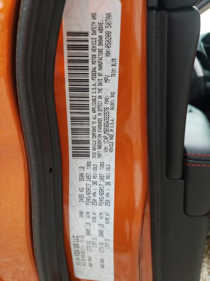 Photo 10 from auction – 2016 JEEP CHEROKEE T with VIN 1C4PJMBS9GW322578