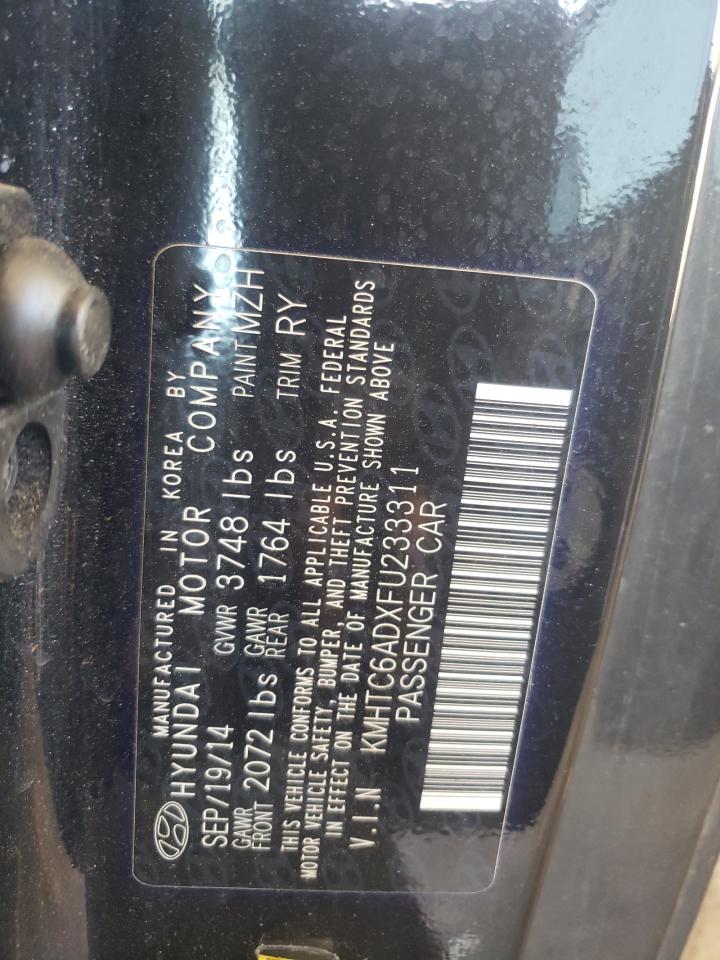 Photo 10 from auction – 2015 HYUNDAI VELOSTER with VIN KMHTC6ADXFU233311