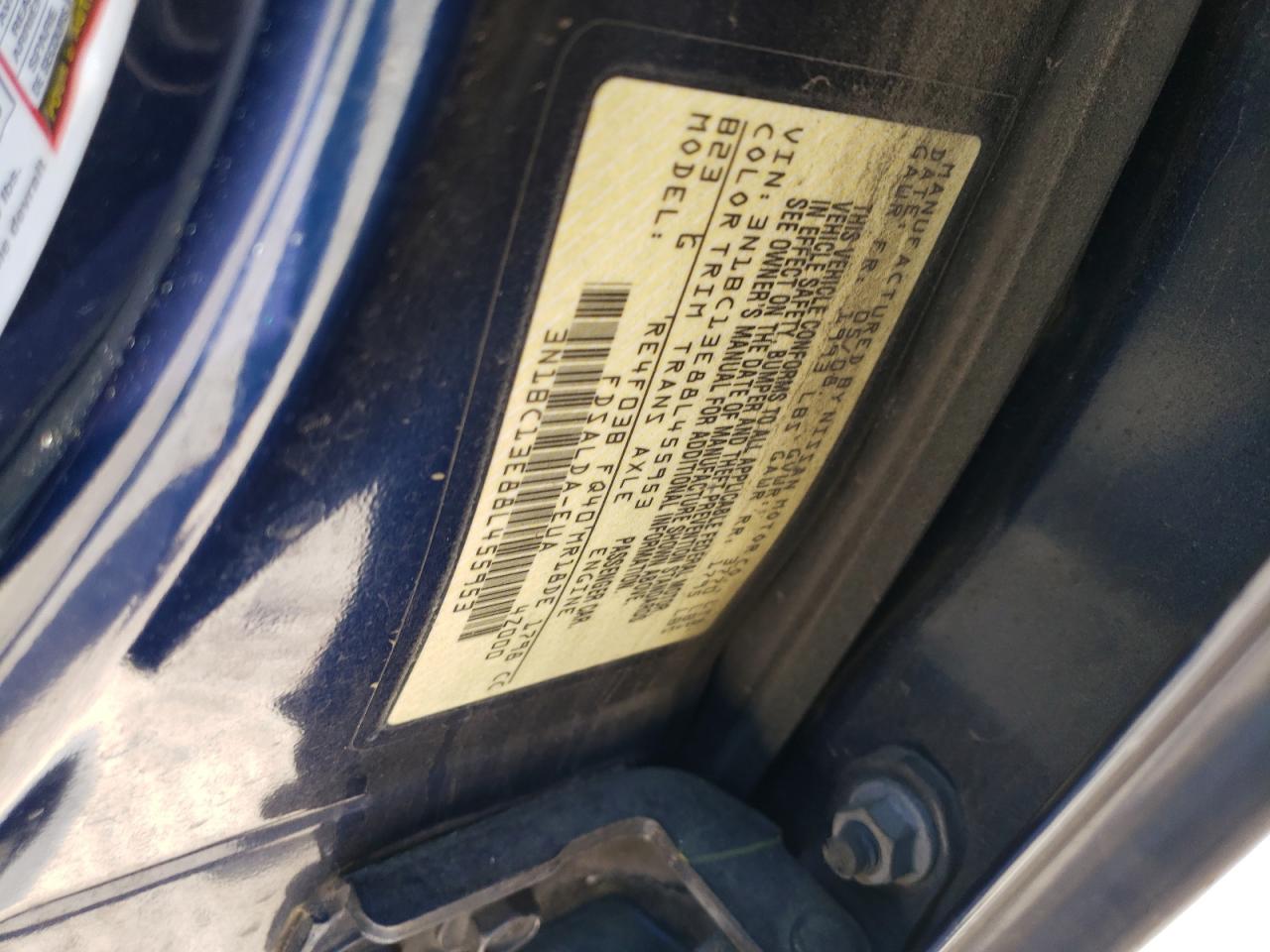 Photo 10 from auction – 2008 NISSAN VERSA S with VIN 3N1BC13E88L455953
