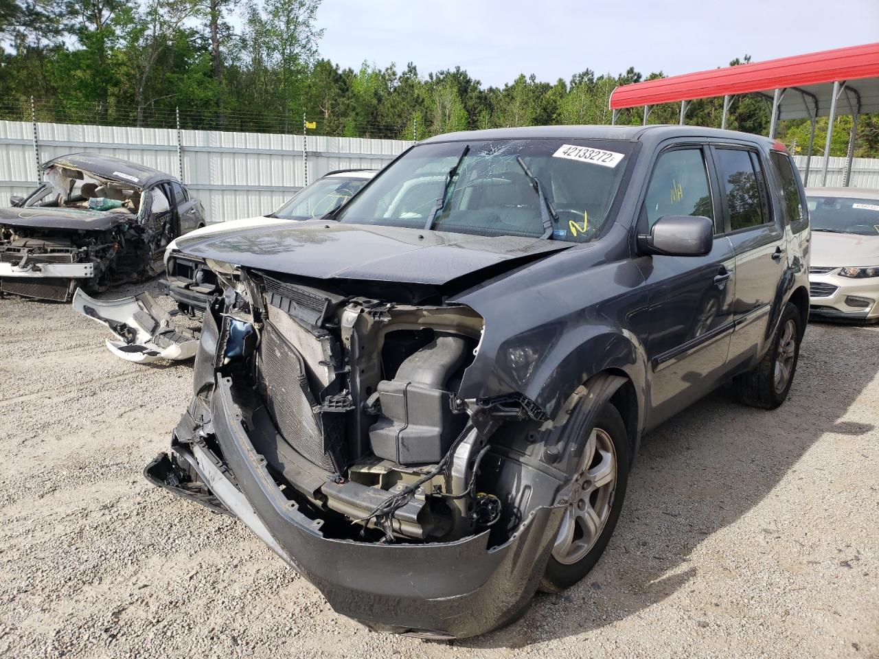 Photo 2 from auction – 2012 HONDA PILOT EXL with VIN 5FNYF3H57CB037054
