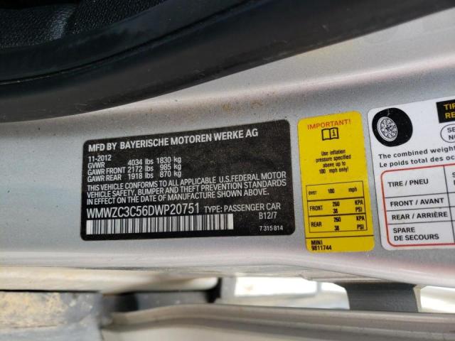 Photo 10 from auction – 2013 MINI COOPER S C with VIN WMWZC3C56DWP20751