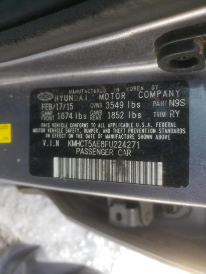 Photo 10 from auction – 2015 HYUNDAI ACCENT GS with VIN KMHCT5AE8FU224271