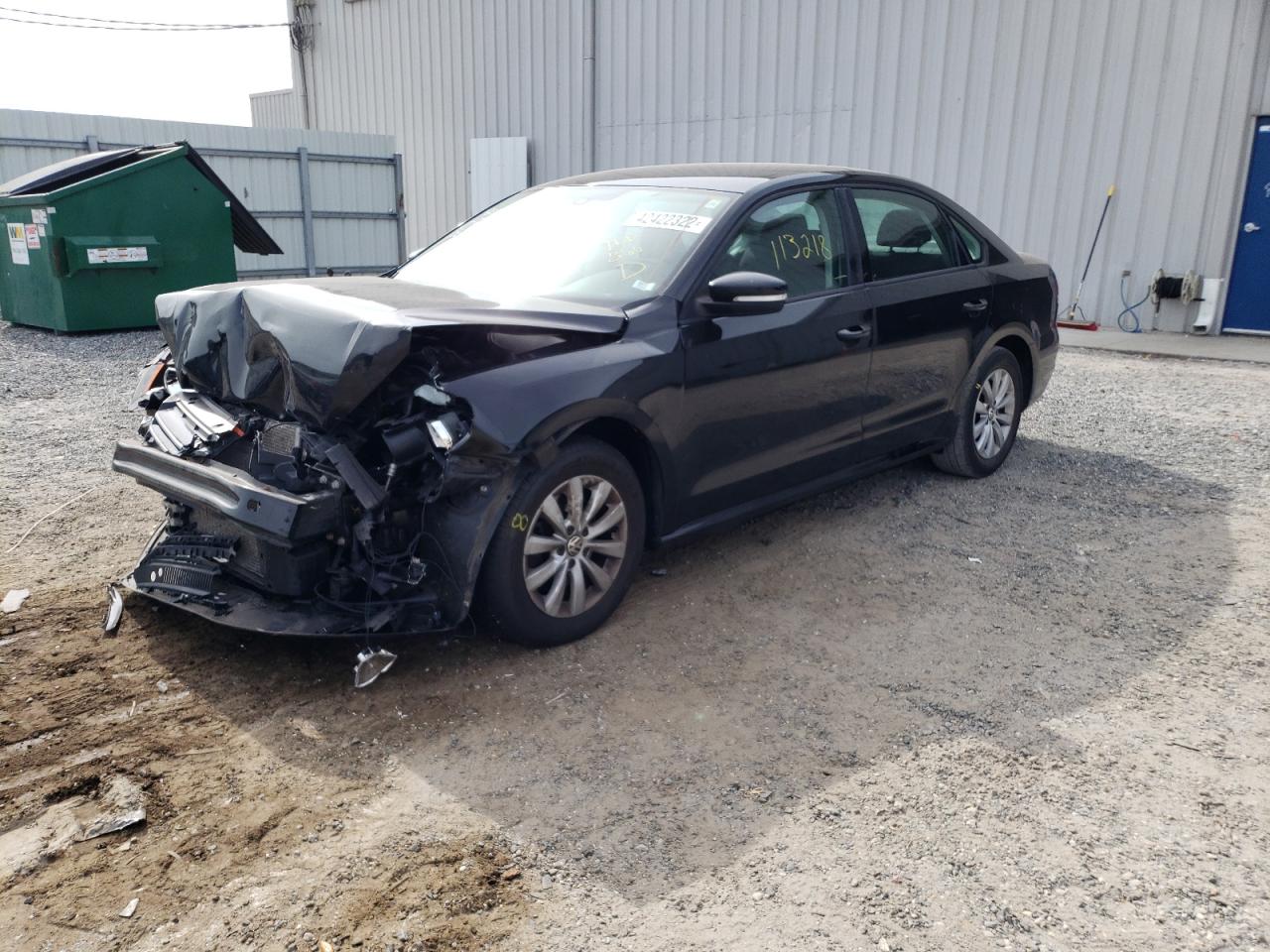 Photo 2 from auction – 2013 VOLKSWAGEN PASSAT S with VIN 1VWAP7A3XDC013566