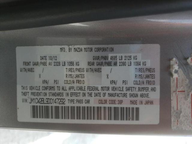 Photo 10 from auction – 2013 MAZDA 5 with VIN JM1CW2BL9D0147292