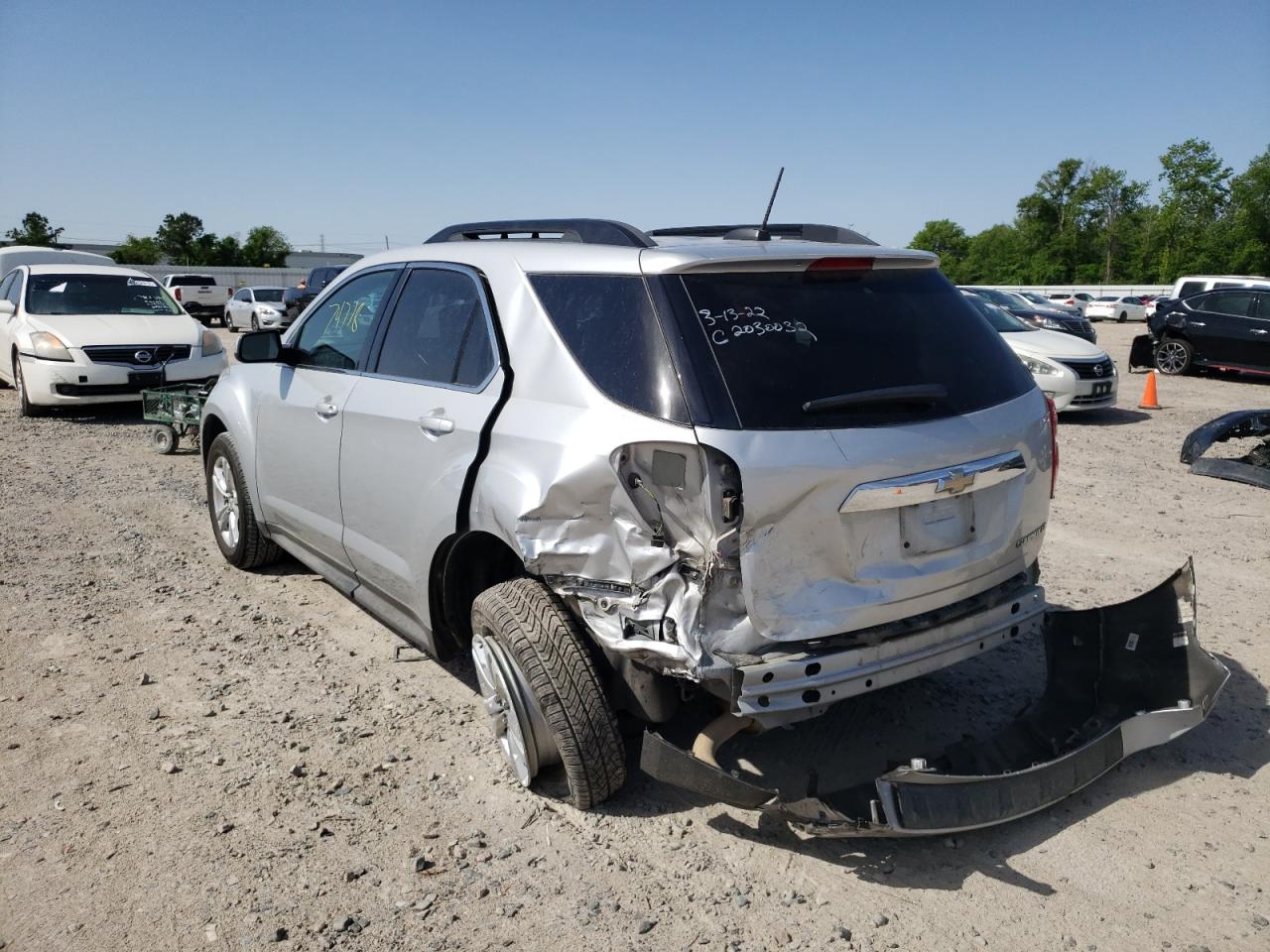 Photo 3 from auction – 2015 CHEVROLET EQUINOX LT with VIN 2GNALCEK3F6142020