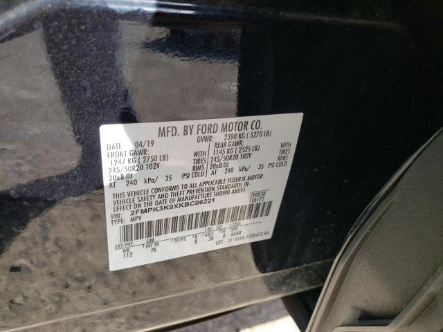 Photo 10 from auction – 2019 FORD EDGE TITAN with VIN 2FMPK3K9XKBC06221