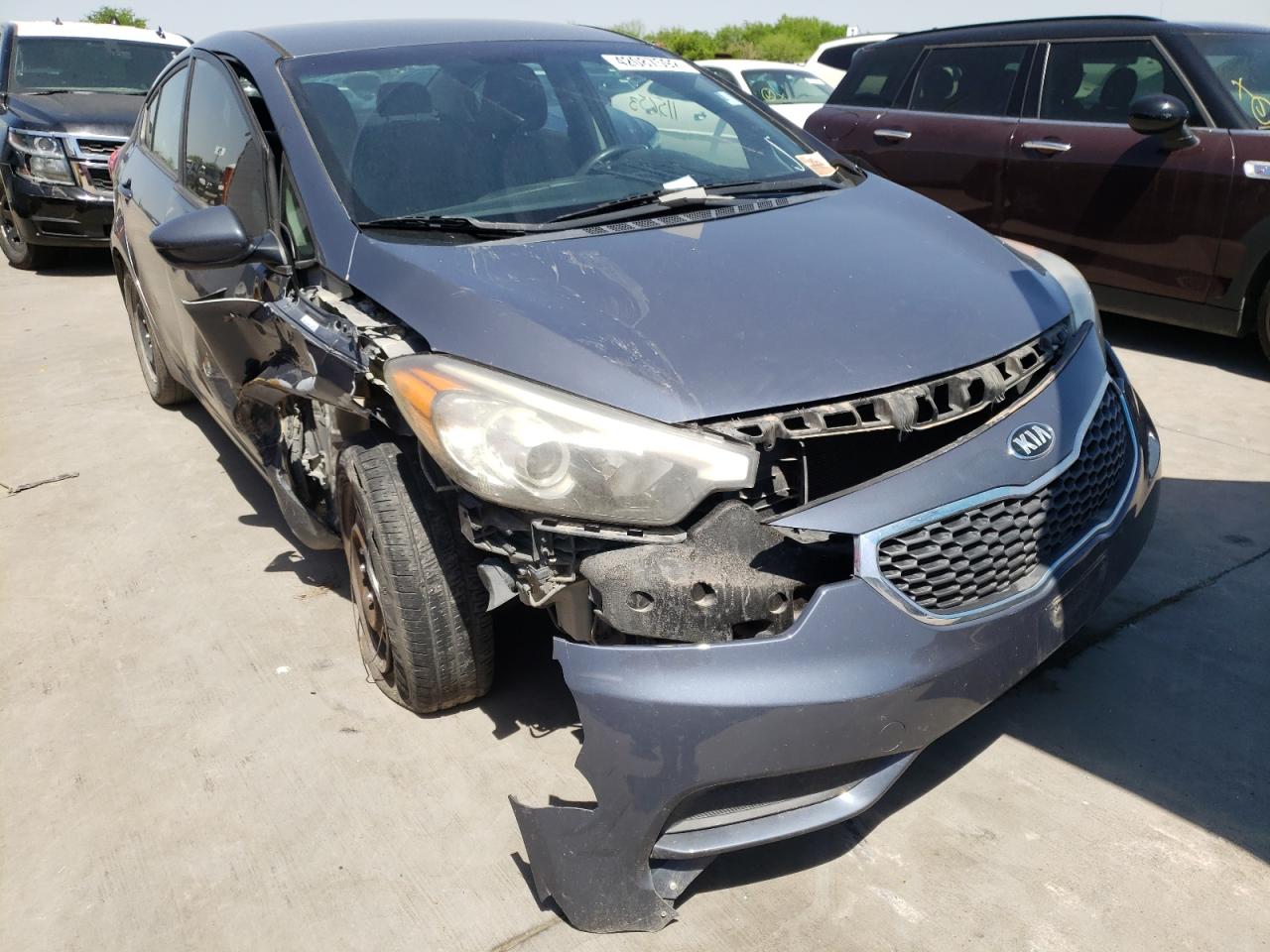 KIA FORTE LX 2014 with VIN KNAFK4A66E5059933 - Photo from auction