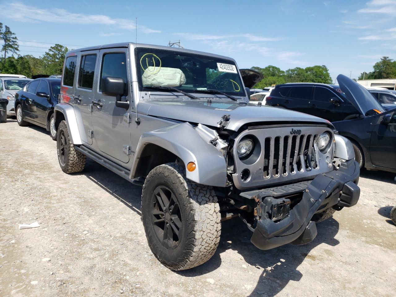 JEEP WRANGLER U 2017 with VIN 1C4BJWEG9HL569213 - Photo from auction