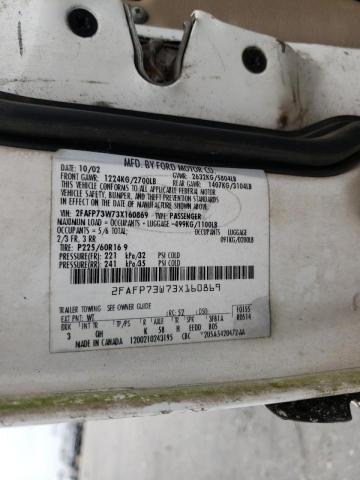 Photo 10 from auction – 2003 FORD CROWN VICT with VIN 2FAFP73W73X160869