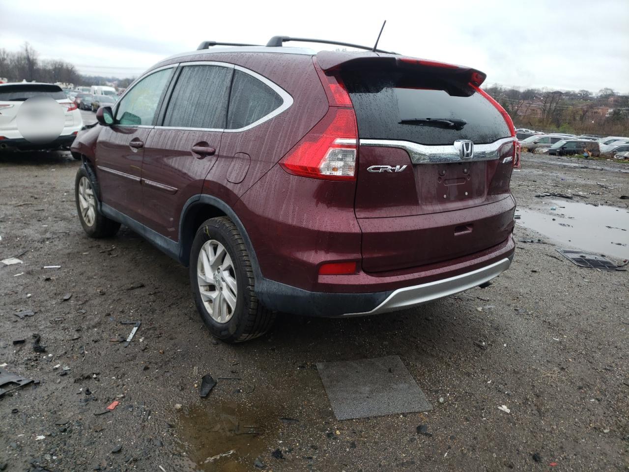 Photo 3 from auction – 2016 HONDA CR-V EXL with VIN 2HKRM4H72GH694627