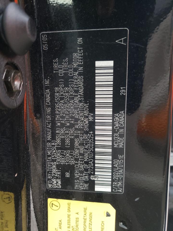 Photo 10 from auction – 2005 LEXUS RX 330 with VIN 2T2GA31U75C035254