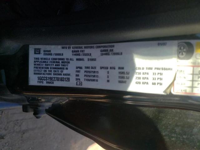 Photo 10 from auction – 2007 CHEVROLET COLORADO with VIN 1GCCS19E278183120