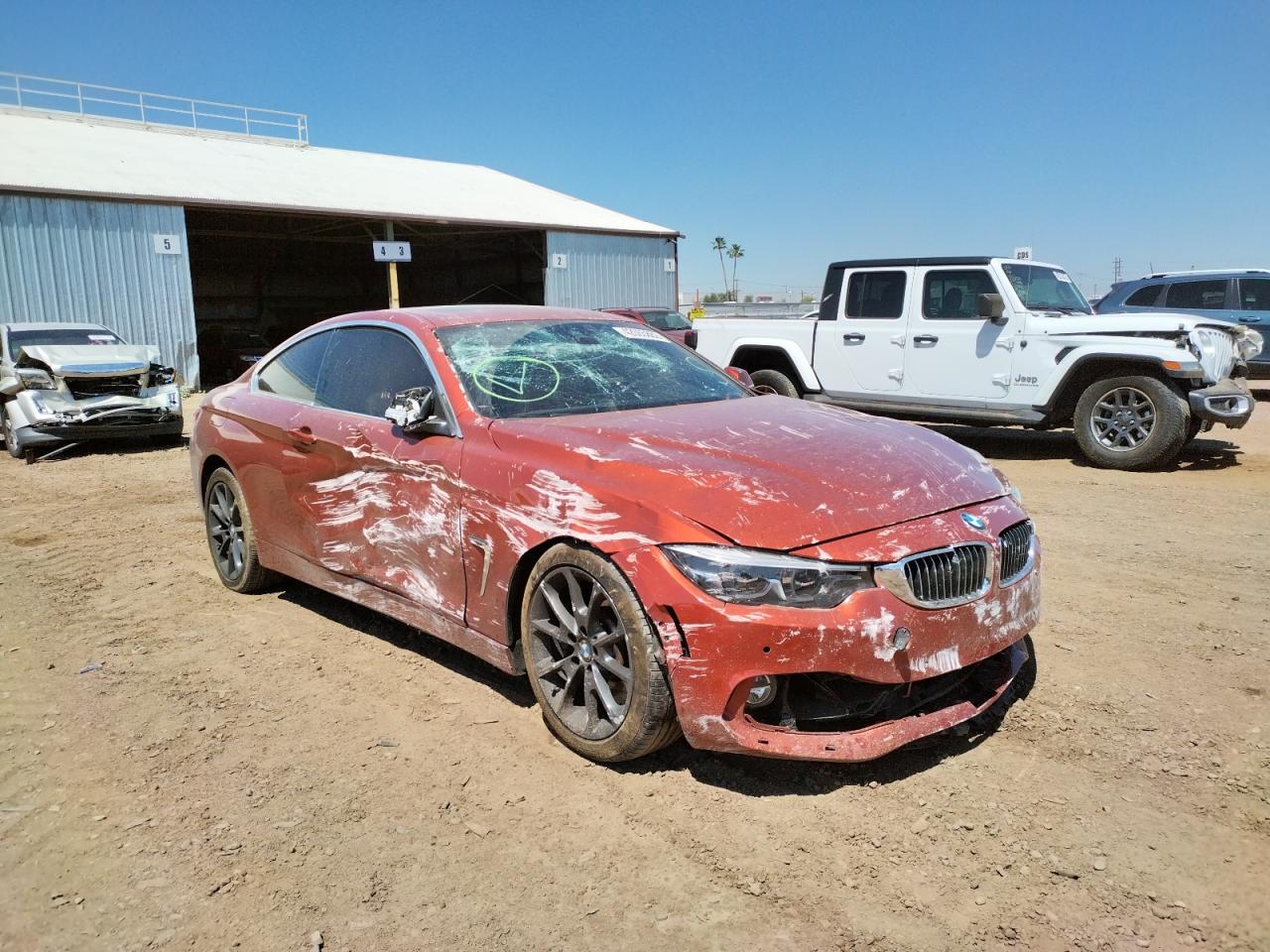BMW 440I 2018 with VIN WBA4W7C59JAB93583 - Photo from auction