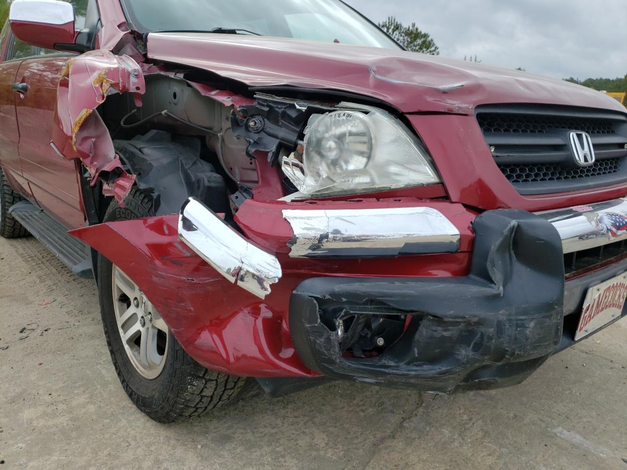 Photo 9 from auction – 2003 HONDA PILOT EXL with VIN 2HKYF18663H520159