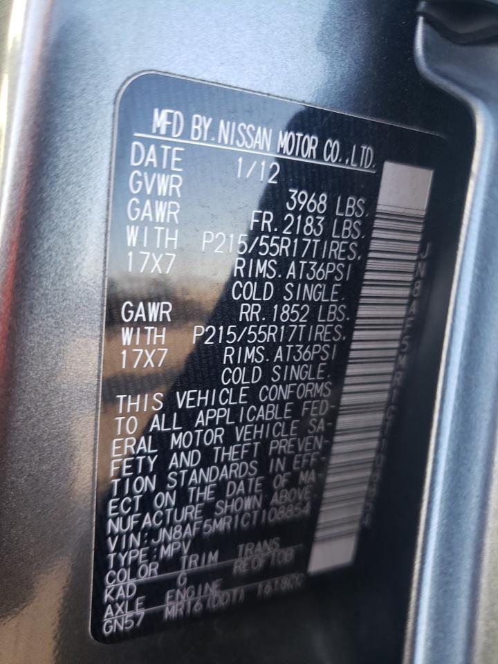 Photo 10 from auction – 2012 NISSAN JUKE S with VIN JN8AF5MR1CT108854