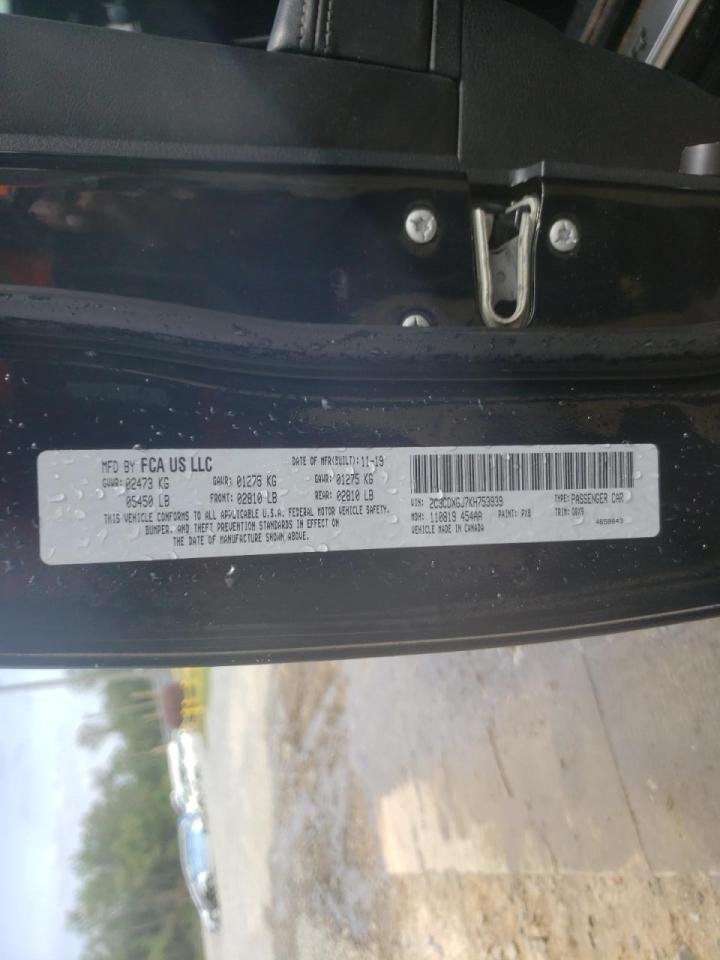 Photo 10 from auction – 2019 DODGE CHARGER SC with VIN 2C3CDXGJ7KH753939