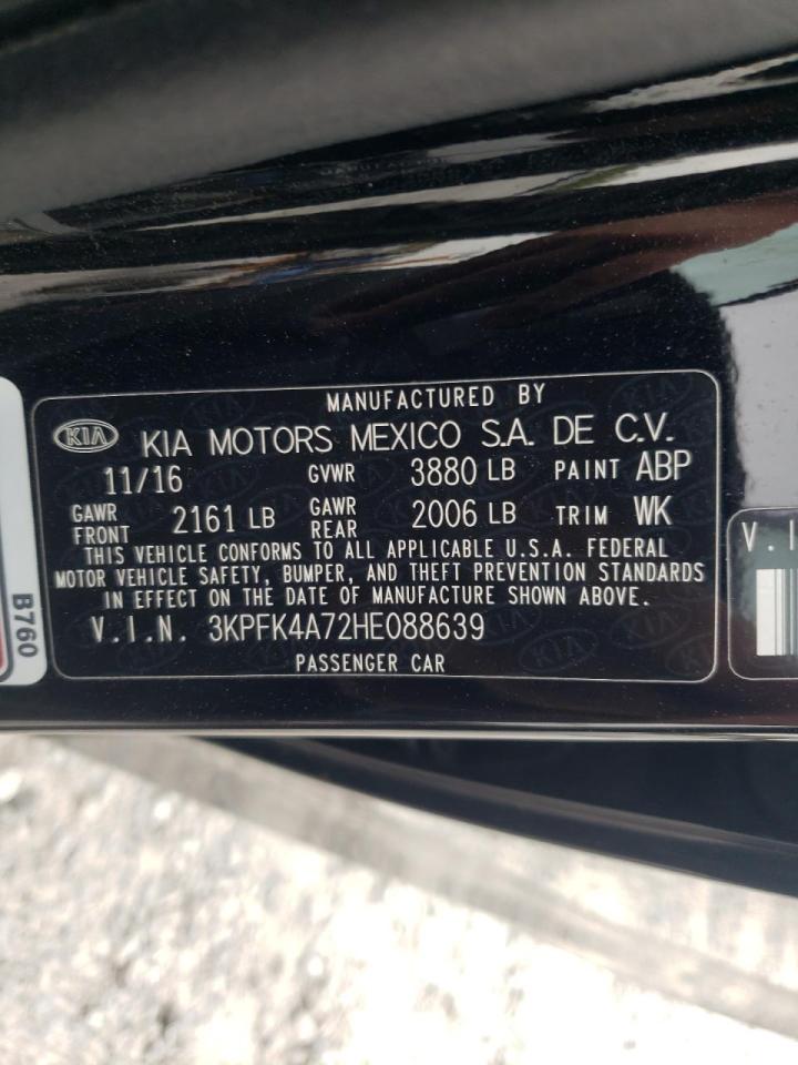 Photo 10 from auction – 2017 KIA FORTE LX with VIN 3KPFK4A72HE088639