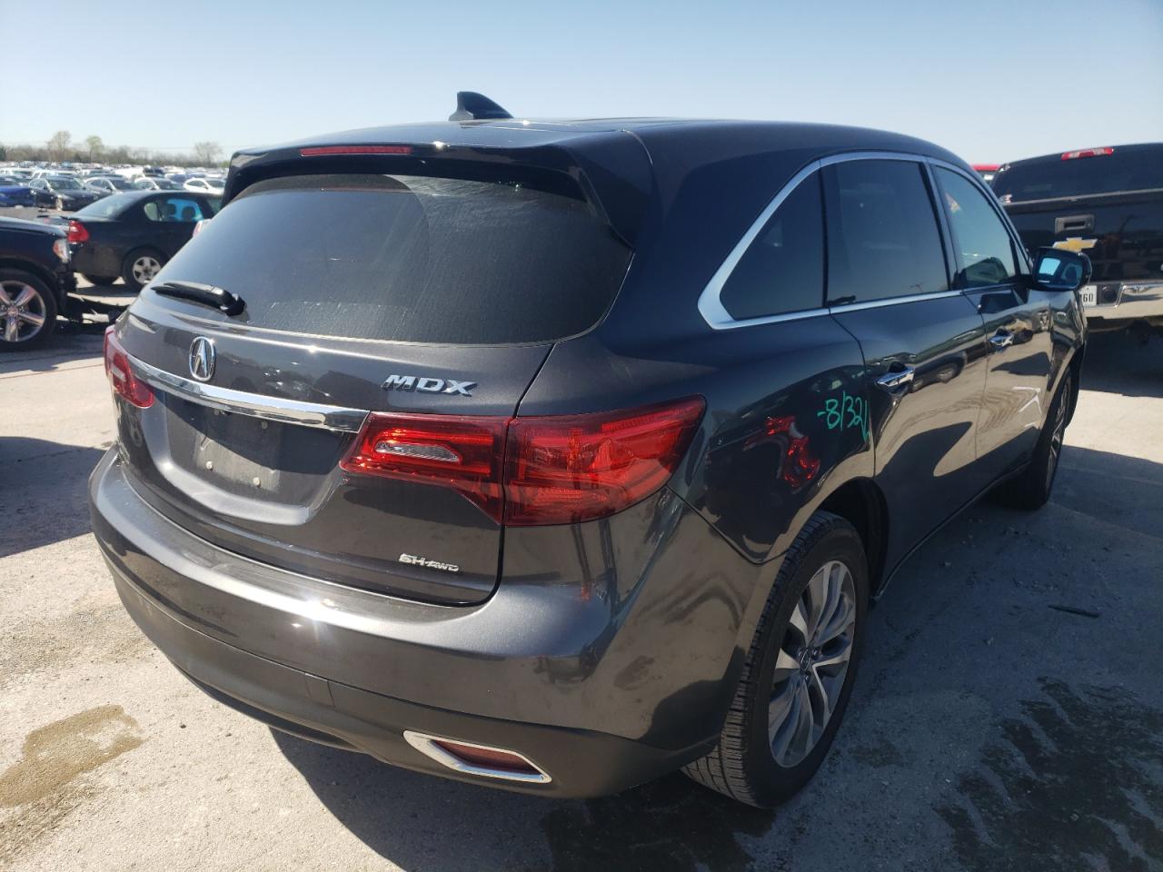 Photo 4 from auction – 2016 ACURA MDX TECHNO with VIN 5FRYD4H49GB008646