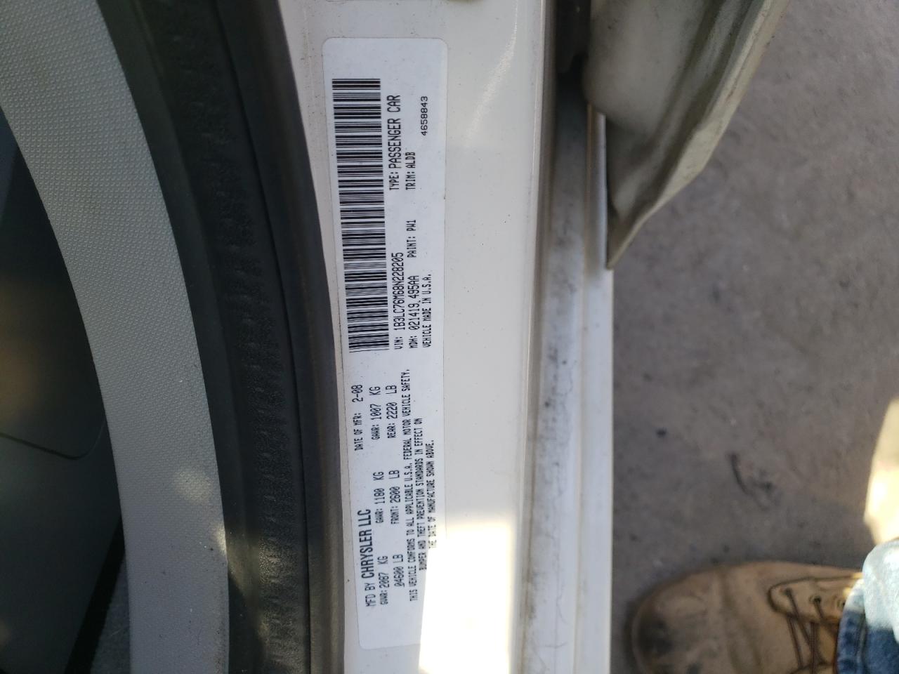 Photo 10 from auction – 2008 DODGE AVENGER R/ with VIN 1B3LC76M68N228205