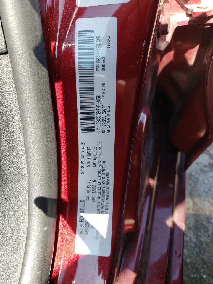 Photo 10 from auction – 2015 CHRYSLER 200 LIMITE with VIN 1C3CCCAB4FN714056