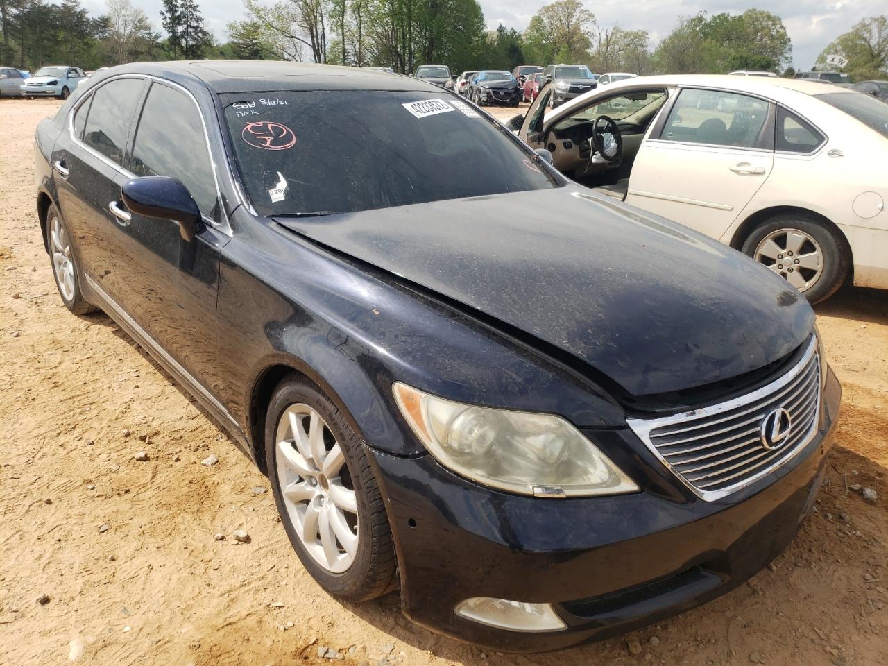 LEXUS LS 460 2007 with VIN JTHBL46F775045872 - Photo from auction
