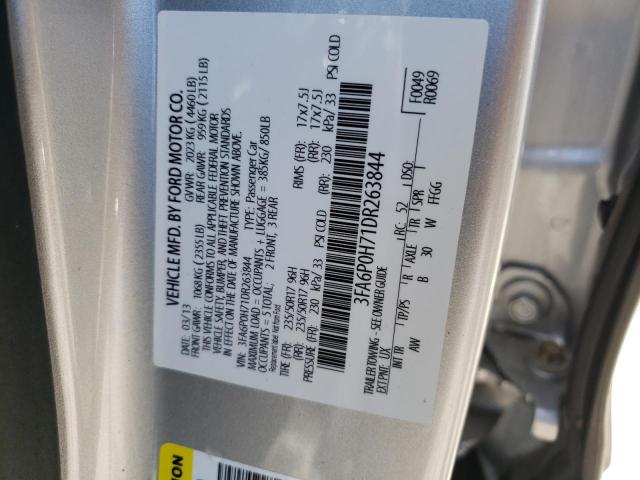 Photo 10 from auction – 2013 FORD FUSION SE with VIN 3FA6P0H71DR263844