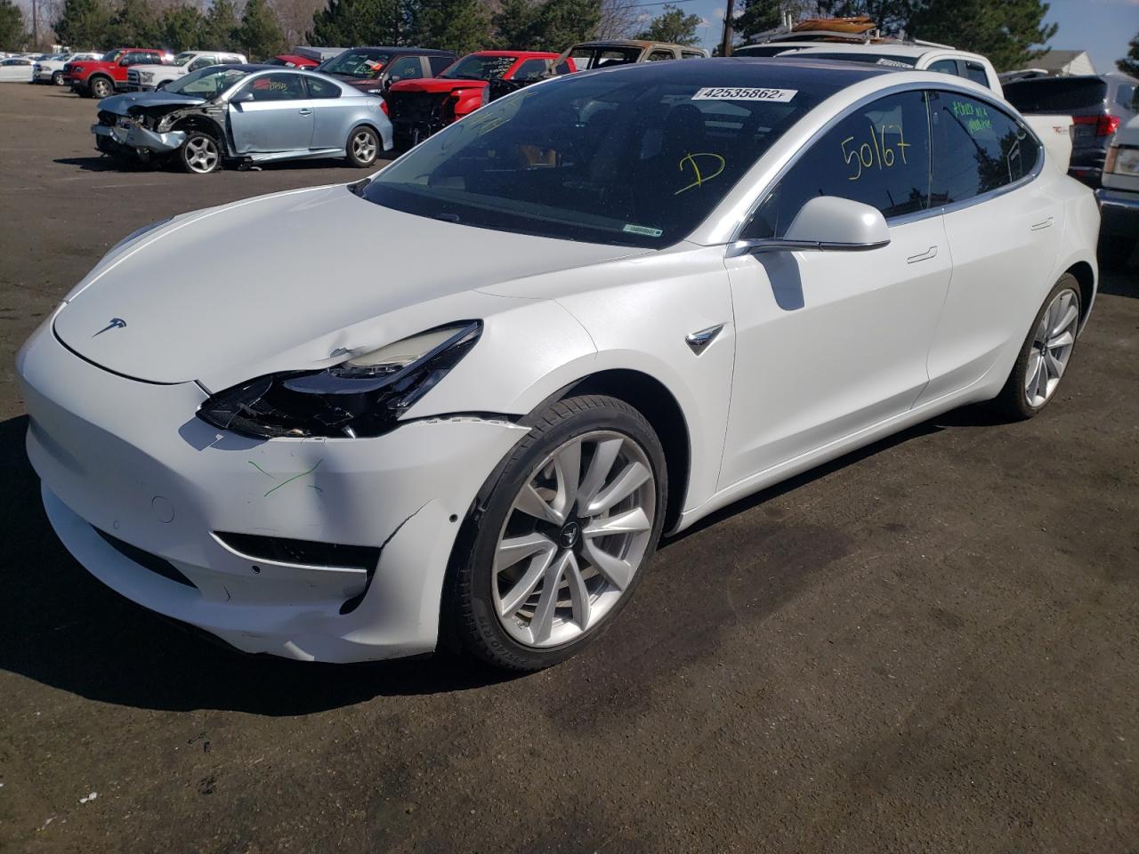 Photo 2 from auction – 2018 TESLA MODEL 3 with VIN 5YJ3E1EA8JF025155