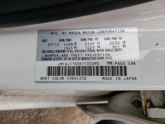 Photo 10 from auction – 2014 MAZDA 6 TOURING with VIN JM1GJ1T65E1135090