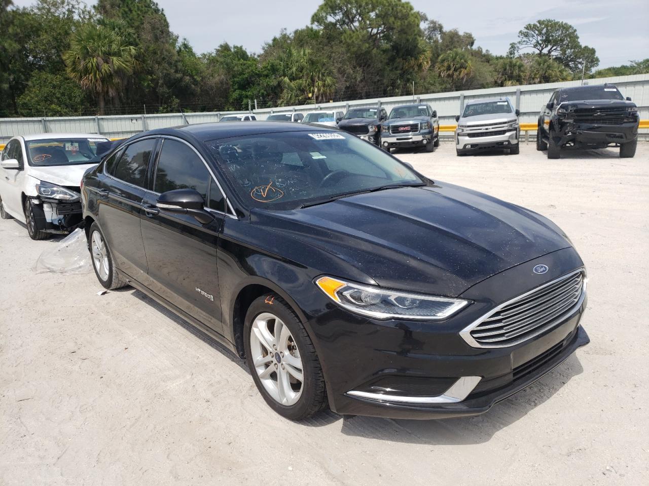 Photo 1 from auction – 2018 FORD FUSION SE with VIN 3FA6P0LUXJR140293