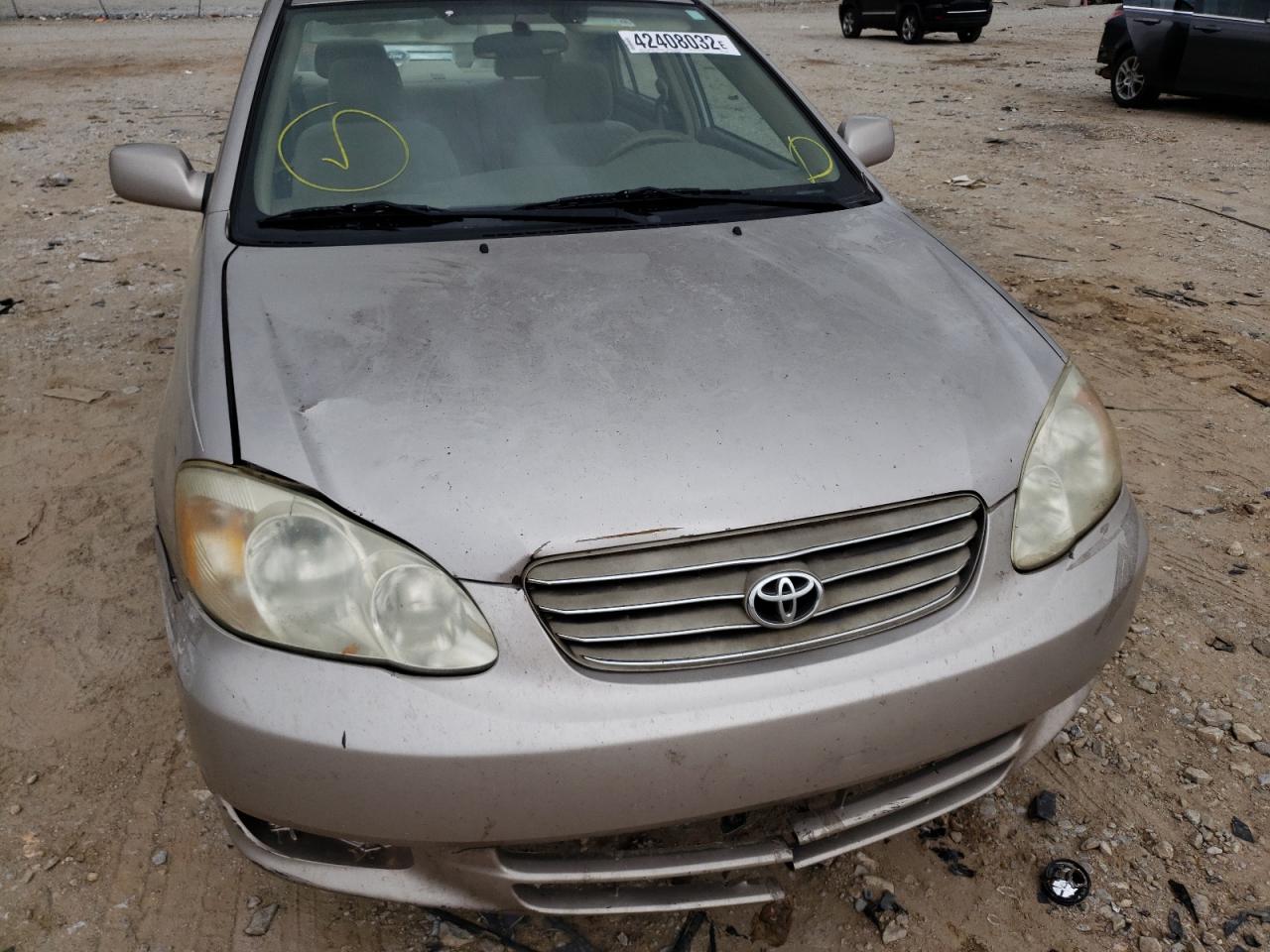 Photo 9 from auction – 2003 TOYOTA COROLLA CE with VIN 1NXBR32E73Z147921