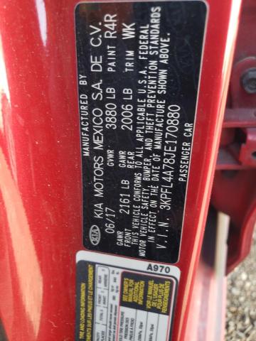 Photo 10 from auction – 2018 KIA FORTE LX with VIN 3KPFL4A78JE170880