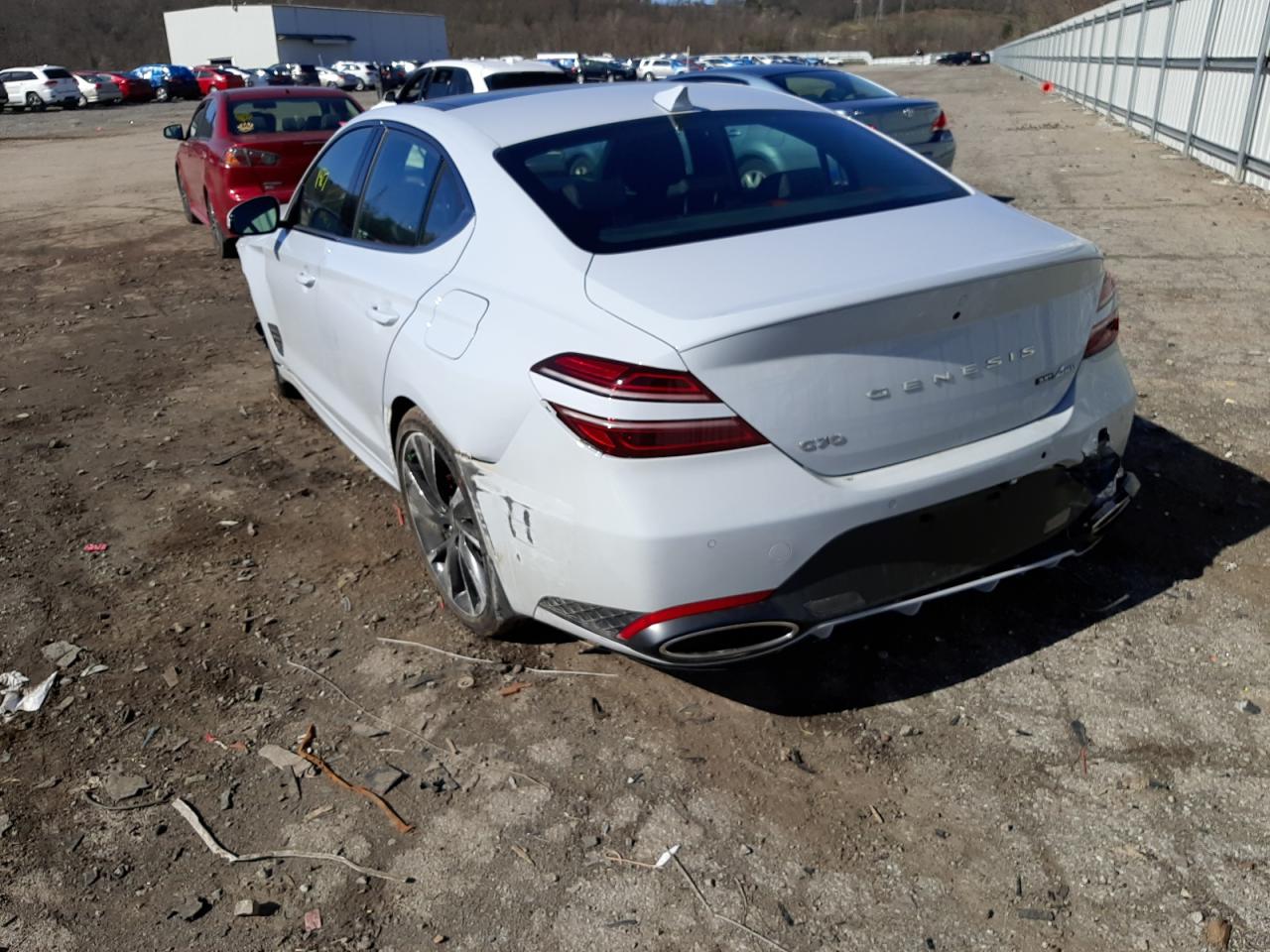 Photo 3 from auction – 2022 GENESIS G70 BASE with VIN KMTG54TE2NU098710
