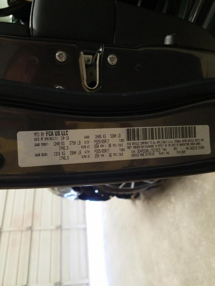Photo 10 from auction – 2018 DODGE JOURNEY SE with VIN 3C4PDCAB1JT517915