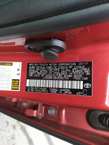 Photo 10 from auction – 2017 TOYOTA PRIUS with VIN JTDKBRFU8H3050754