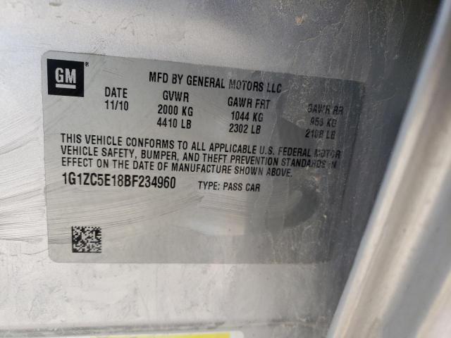 Photo 10 from auction – 2011 CHEVROLET MALIBU 1LT with VIN 1G1ZC5E18BF234960