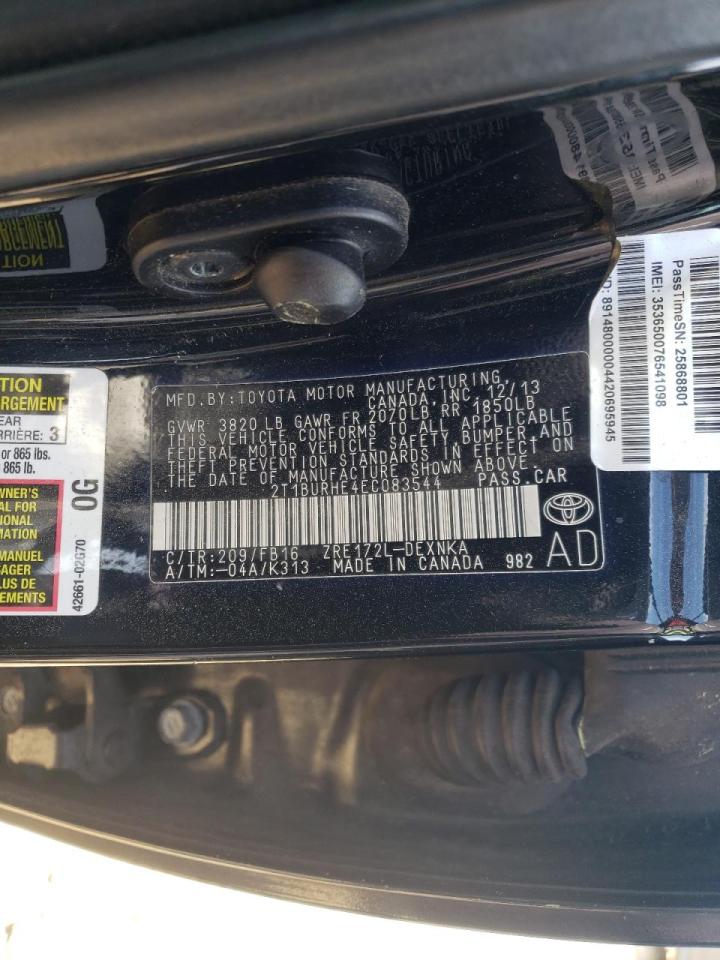 Photo 10 from auction – 2014 TOYOTA COROLLA L with VIN 2T1BURHE4EC083544