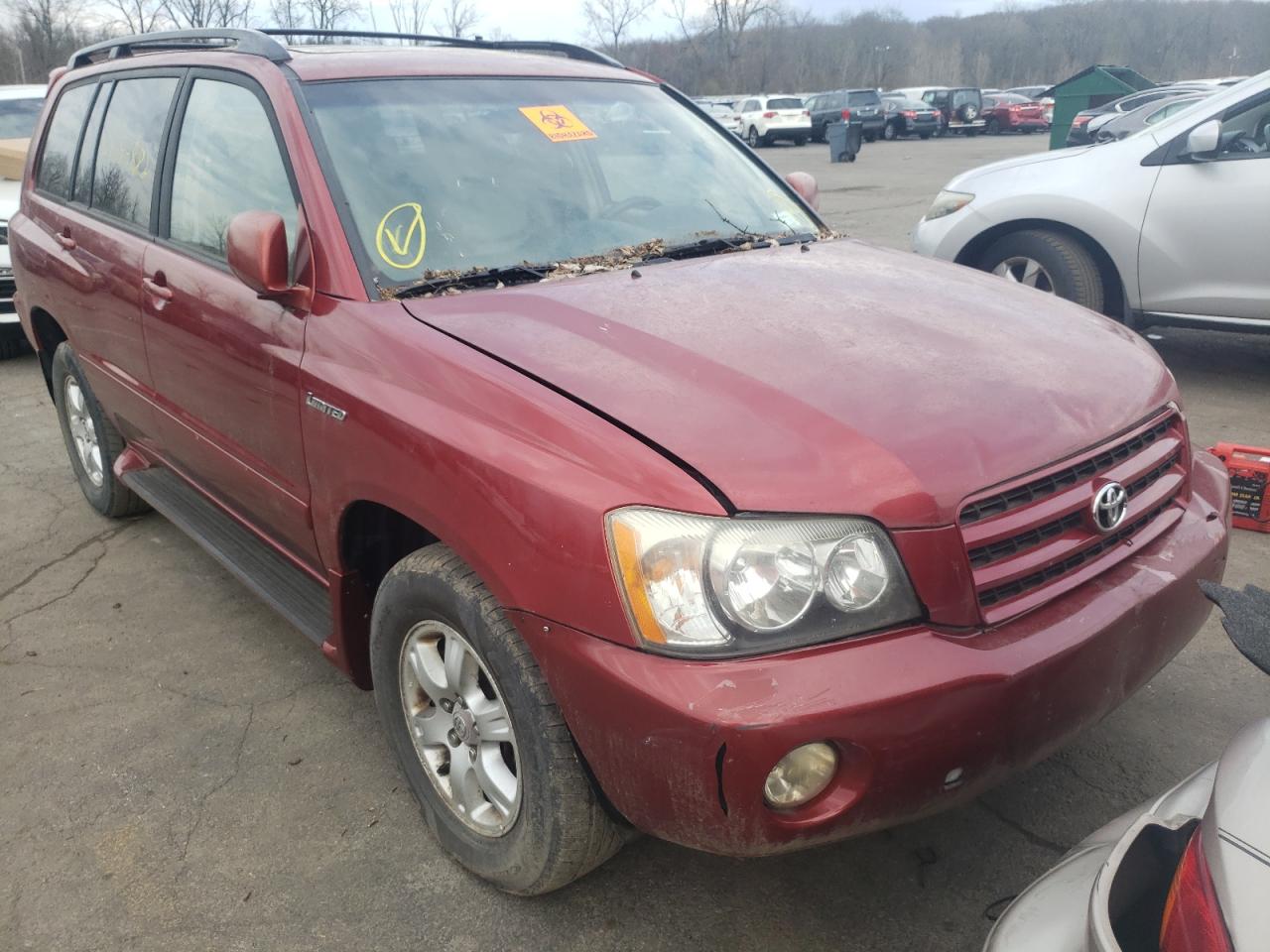 TOYOTA HIGHLANDER 2002 with VIN JTEHF21A520048631 - Photo from auction