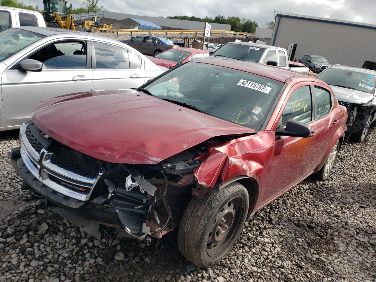 Photo 2 from auction – 2014 DODGE AVENGER SE with VIN 1C3CDZAB7EN169873