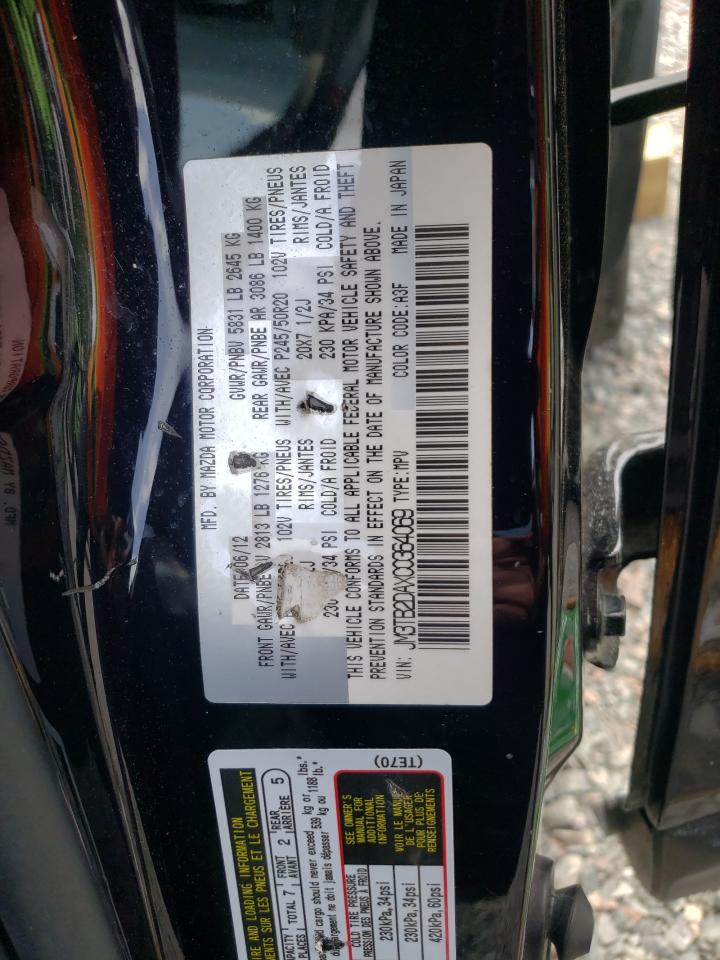 Photo 10 from auction – 2012 MAZDA CX-9 with VIN JM3TB2DAXC0364069