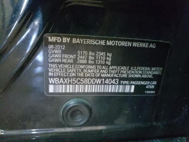 Photo 10 from auction – 2013 BMW 528 XI with VIN WBAXH5C58DDW14043