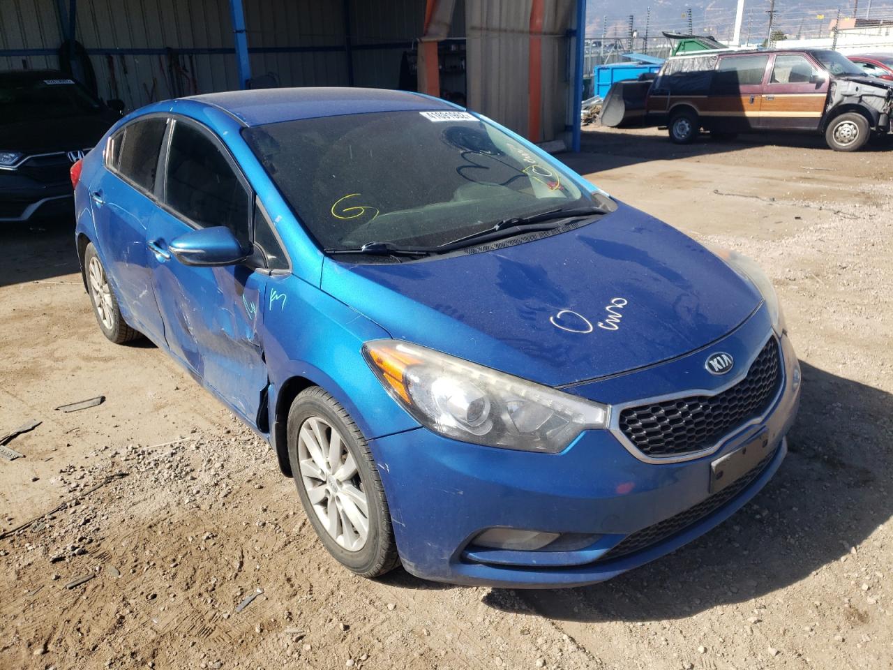 KIA FORTE EX 2015 with VIN KNAFX4A86F5335192 - Photo from auction