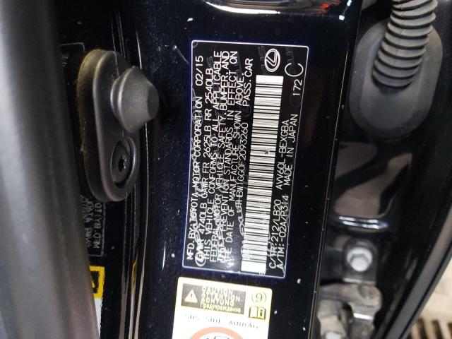 Photo 10 from auction – 2015 LEXUS ES 300H with VIN JTHBW1GG0F2093260